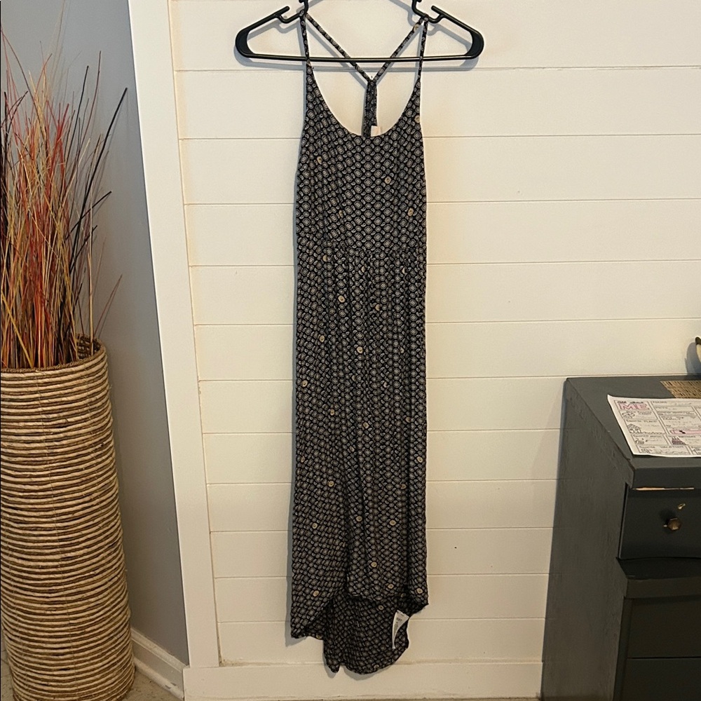 Roxy Black and White Geometric Dress